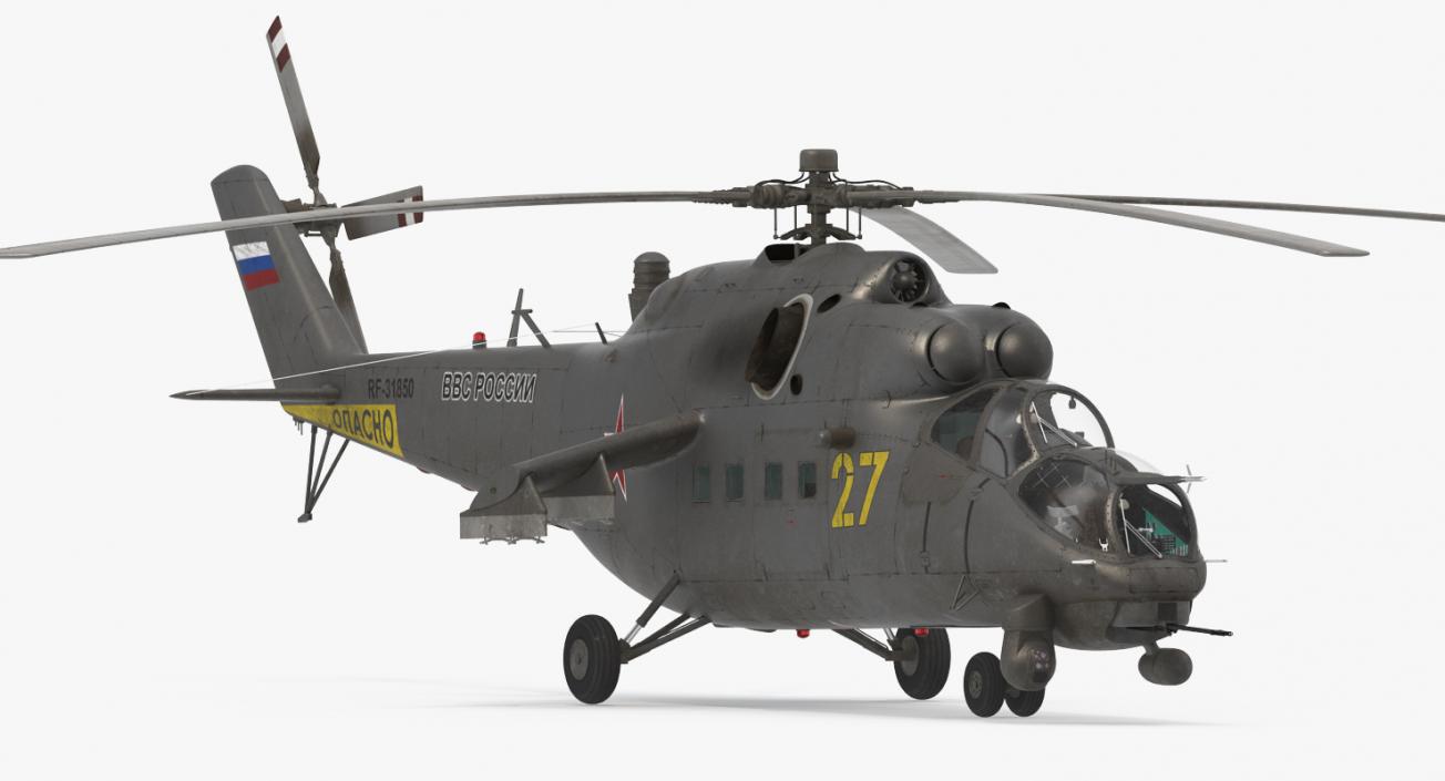 3D model Russian Helicopter Mi-35M Hind