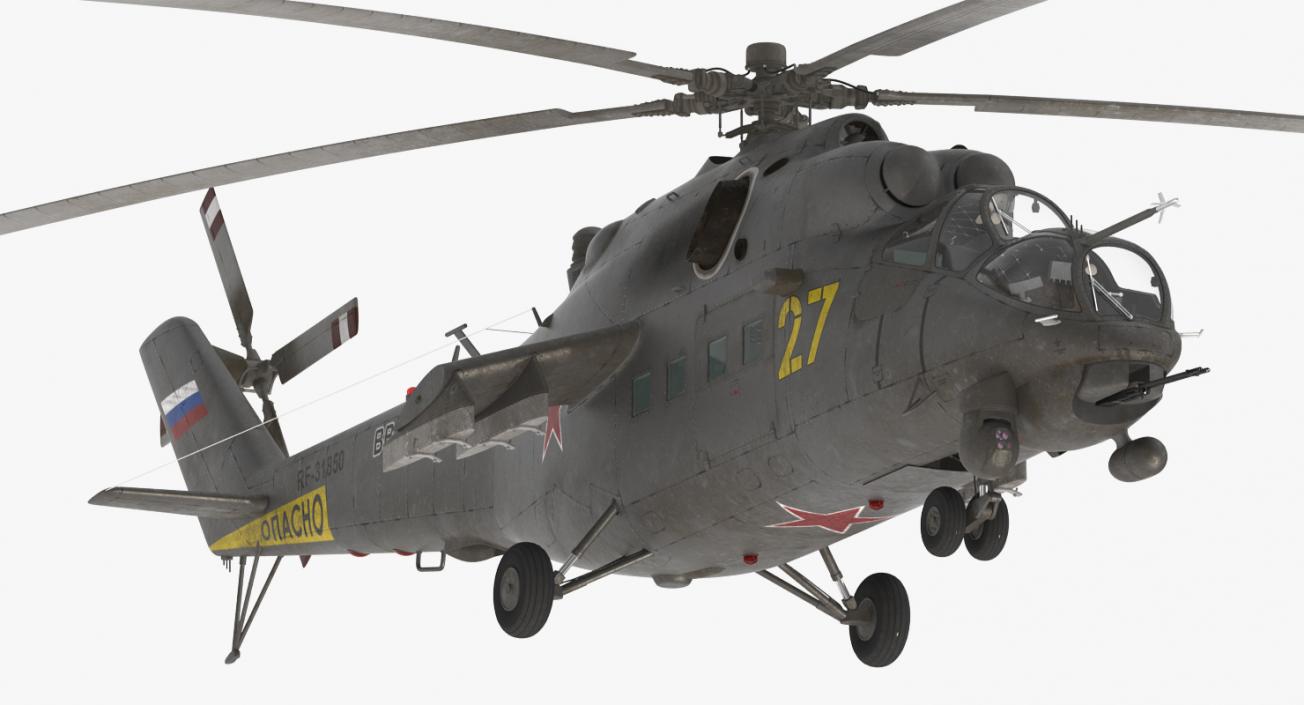 3D model Russian Helicopter Mi-35M Hind