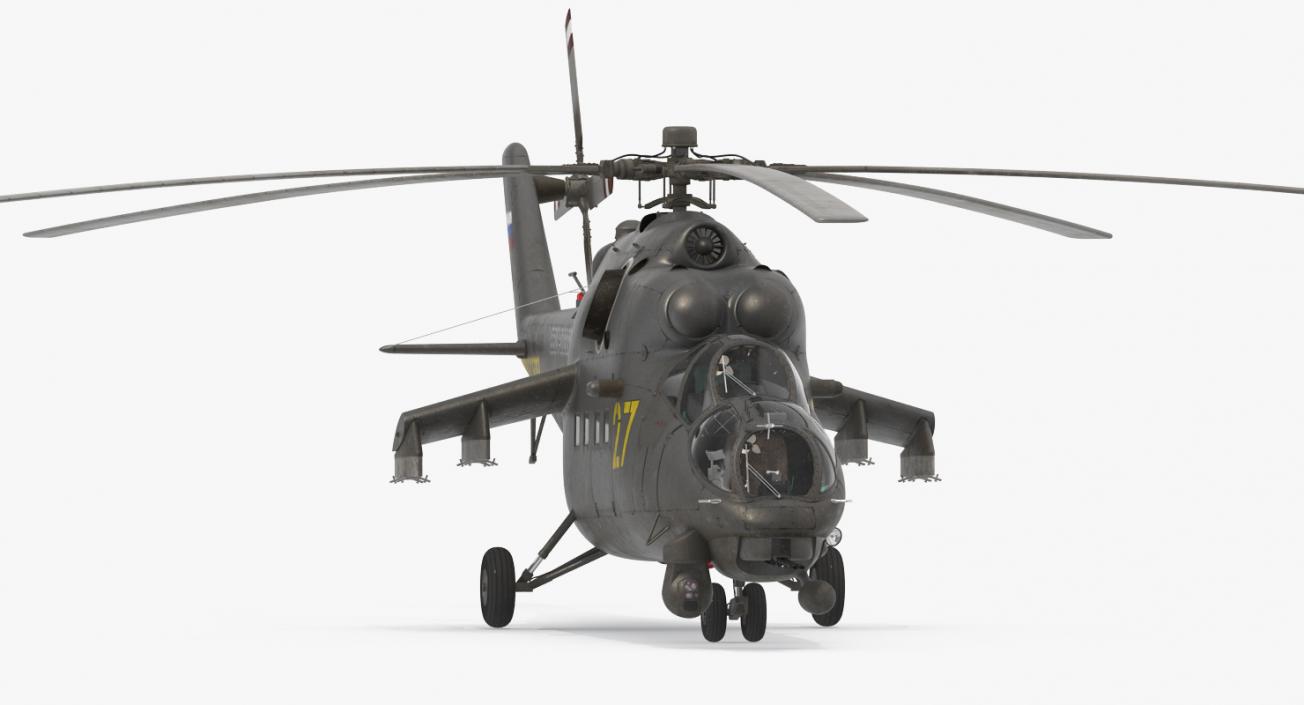 3D model Russian Helicopter Mi-35M Hind