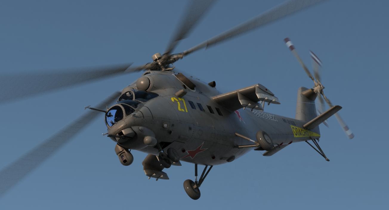 3D model Russian Helicopter Mi-35M Hind