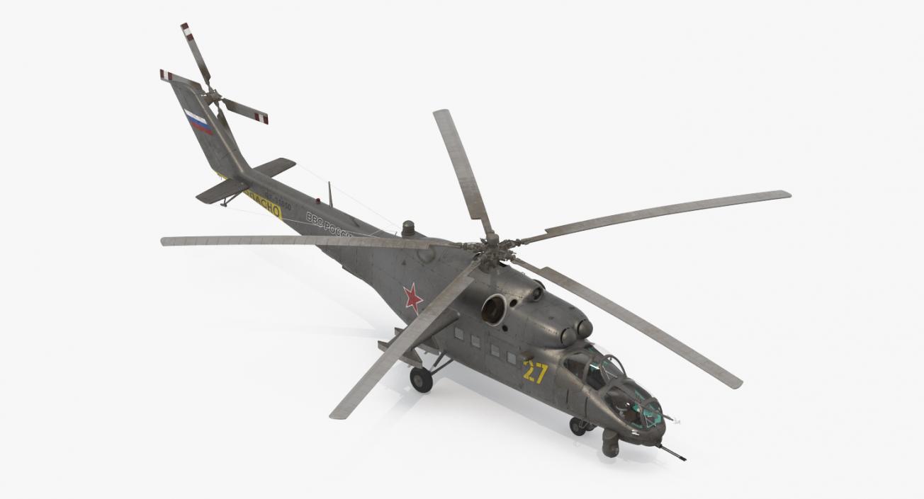 3D model Russian Helicopter Mi-35M Hind