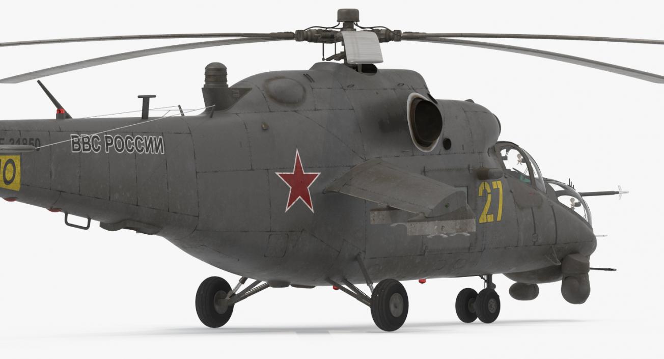 3D model Russian Helicopter Mi-35M Hind