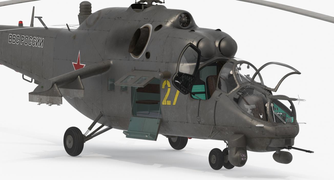 3D model Russian Helicopter Mi-35M Hind