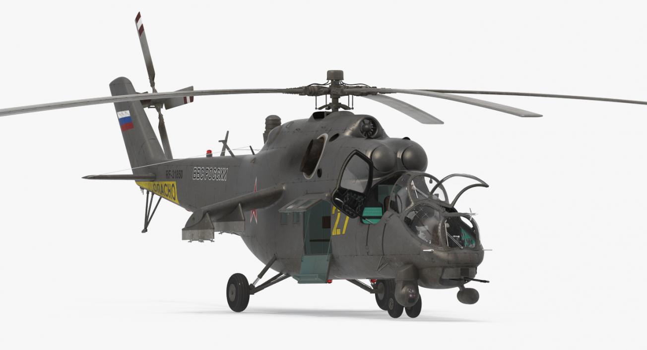 3D model Russian Helicopter Mi-35M Hind