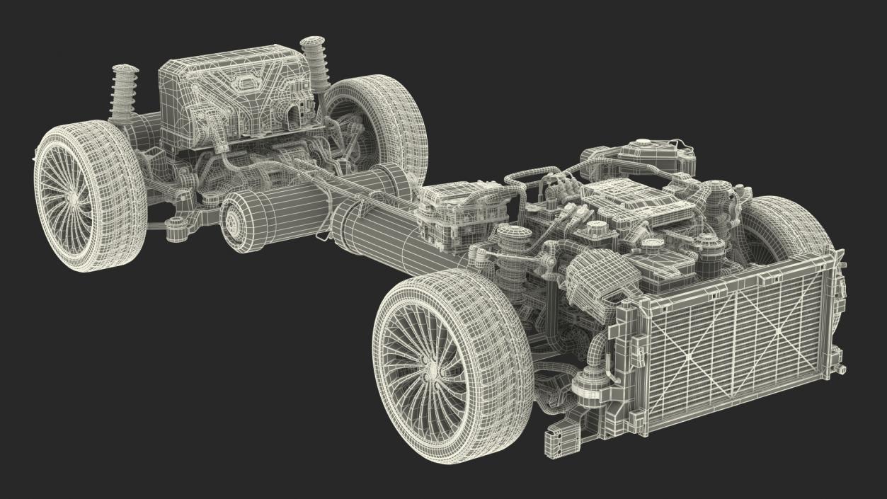 3D model Hydrogen Car Chassis