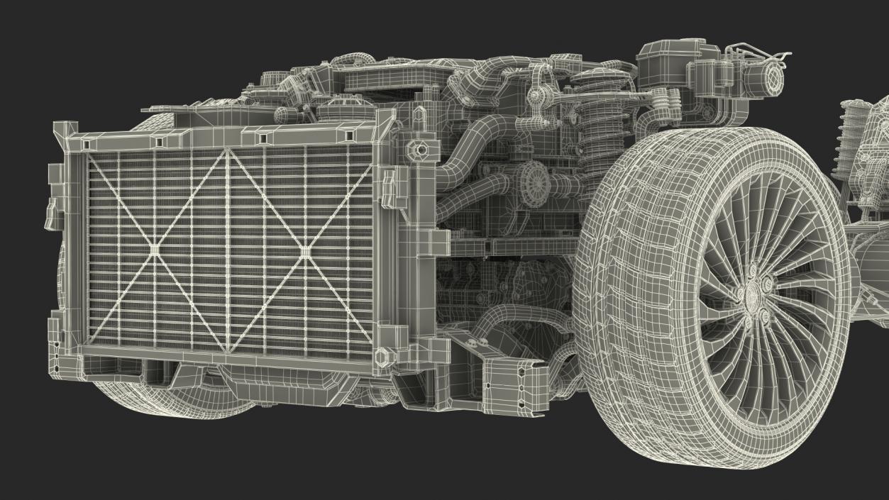 3D model Hydrogen Car Chassis