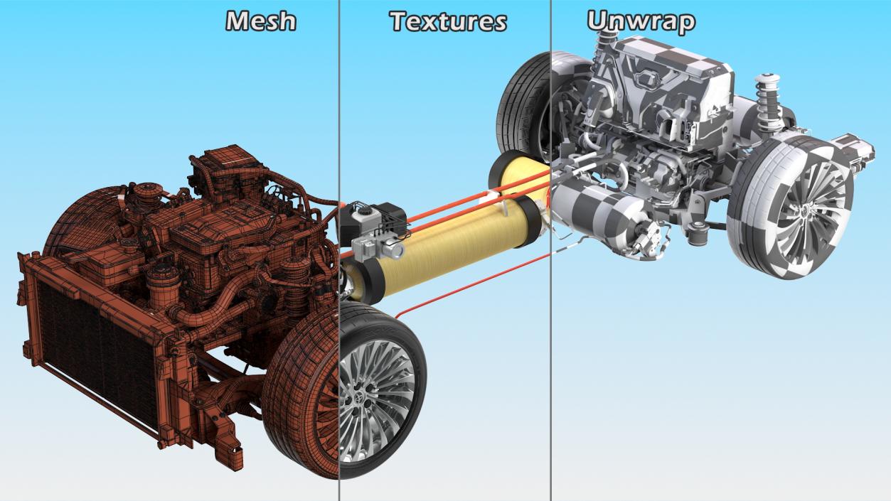 3D model Hydrogen Car Chassis