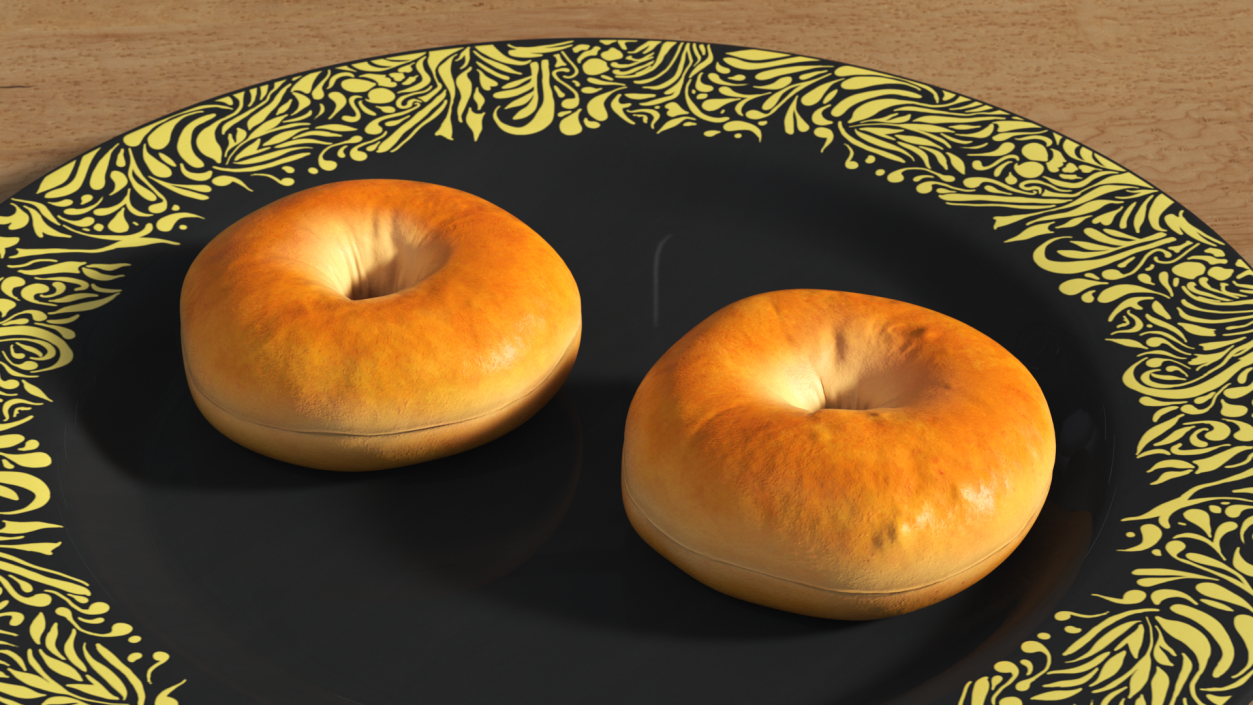 Classic Bagels 3D model