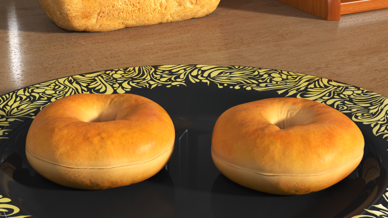 Classic Bagels 3D model