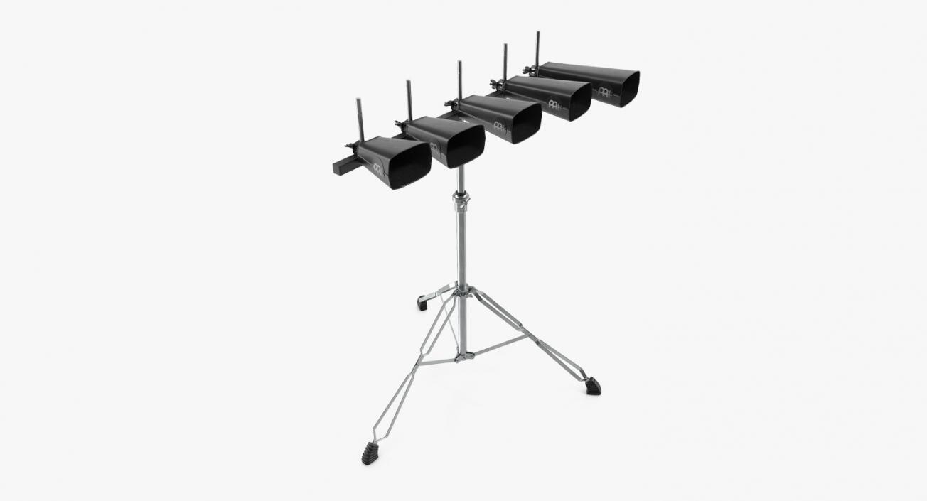 Cowbell Drum Set With Stand 3D