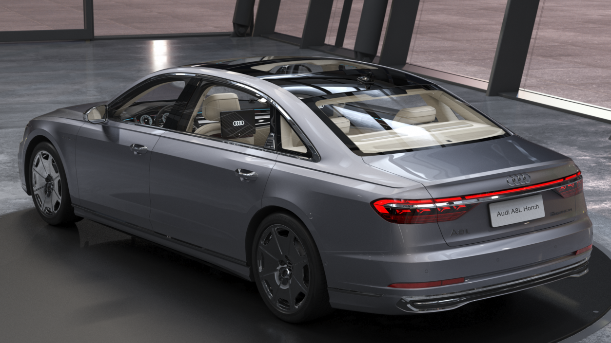 3D Audi A8L Horch Ultra Luxury Sedan Grey model