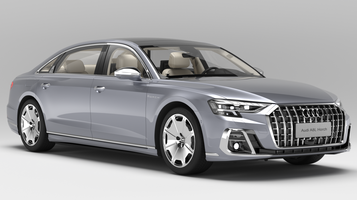 3D Audi A8L Horch Ultra Luxury Sedan Grey model