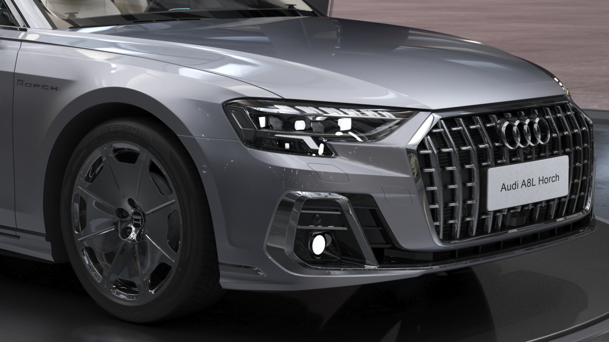 3D Audi A8L Horch Ultra Luxury Sedan Grey model