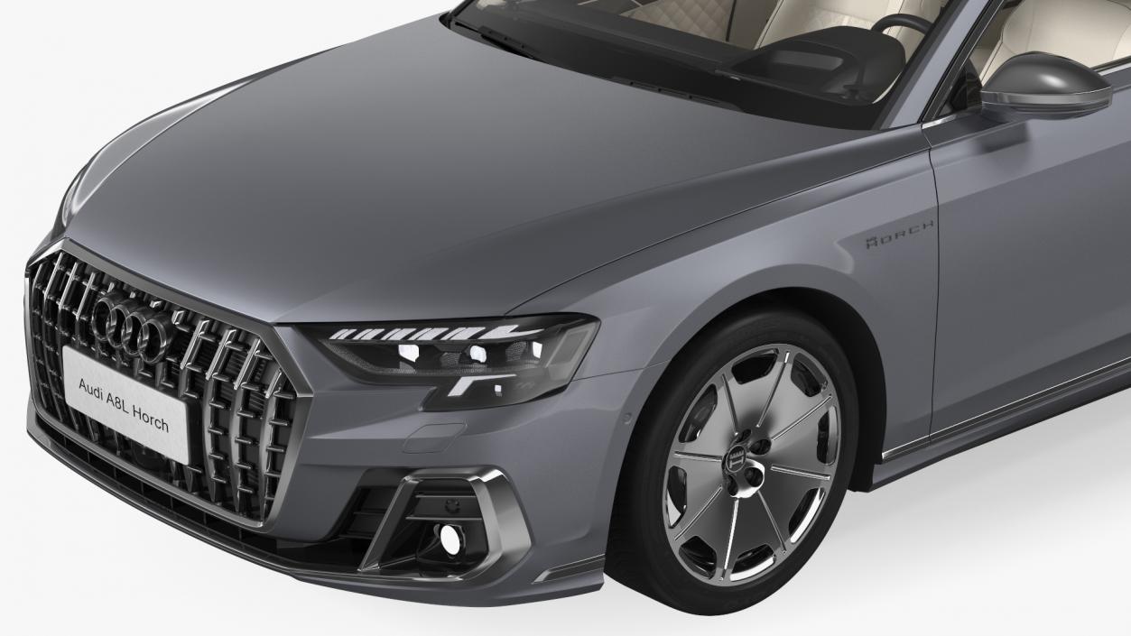 3D Audi A8L Horch Ultra Luxury Sedan Grey model