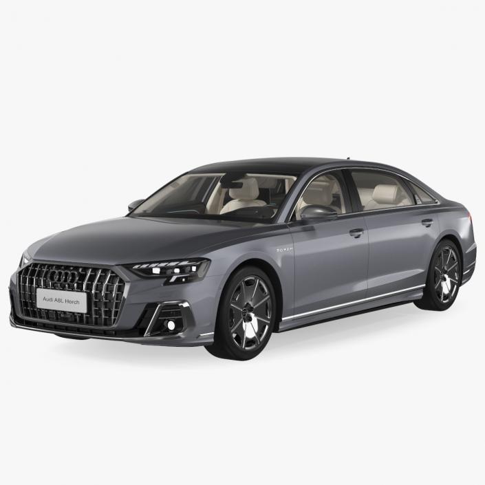 3D Audi A8L Horch Ultra Luxury Sedan Grey model