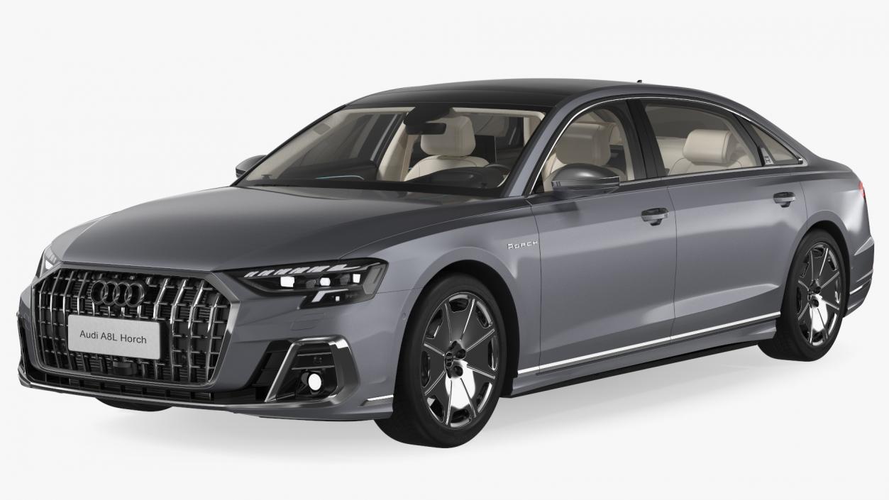 3D Audi A8L Horch Ultra Luxury Sedan Grey model