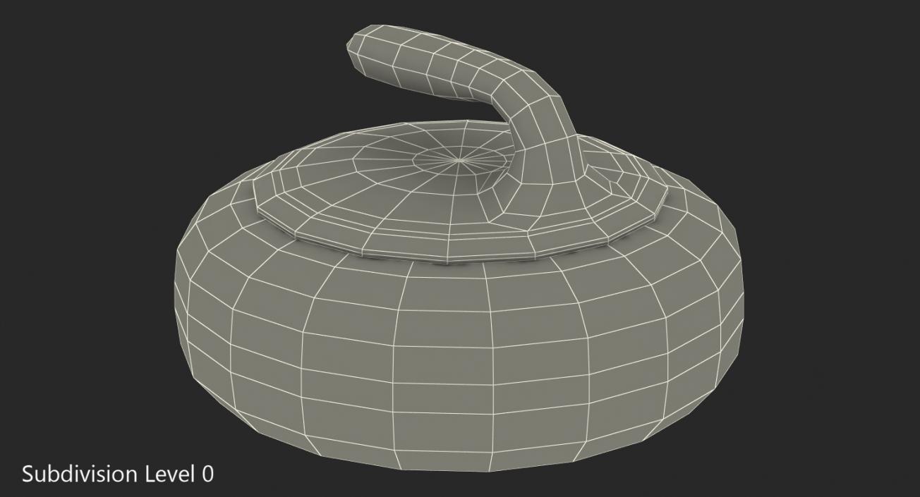 3D Curling Stone model