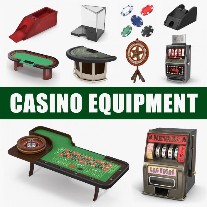 Casino Equipment Collection 3D