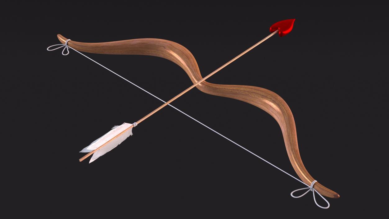 3D Bow and Arrow for Cupid model