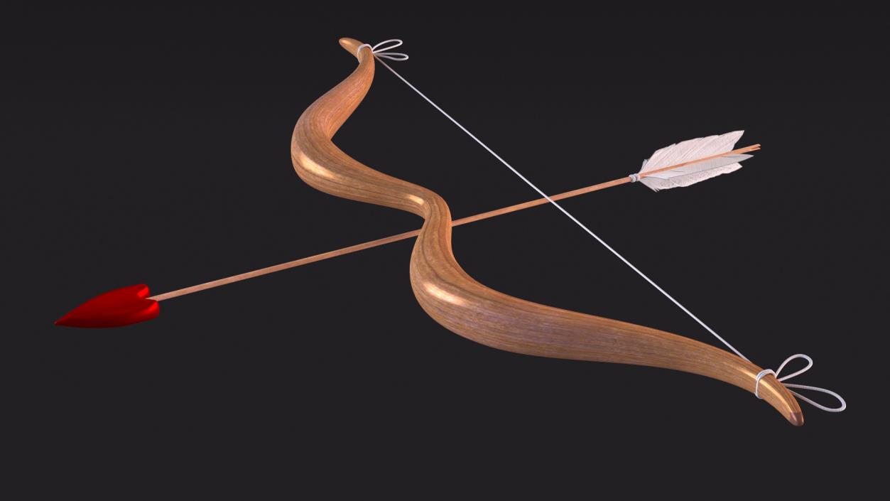 3D Bow and Arrow for Cupid model