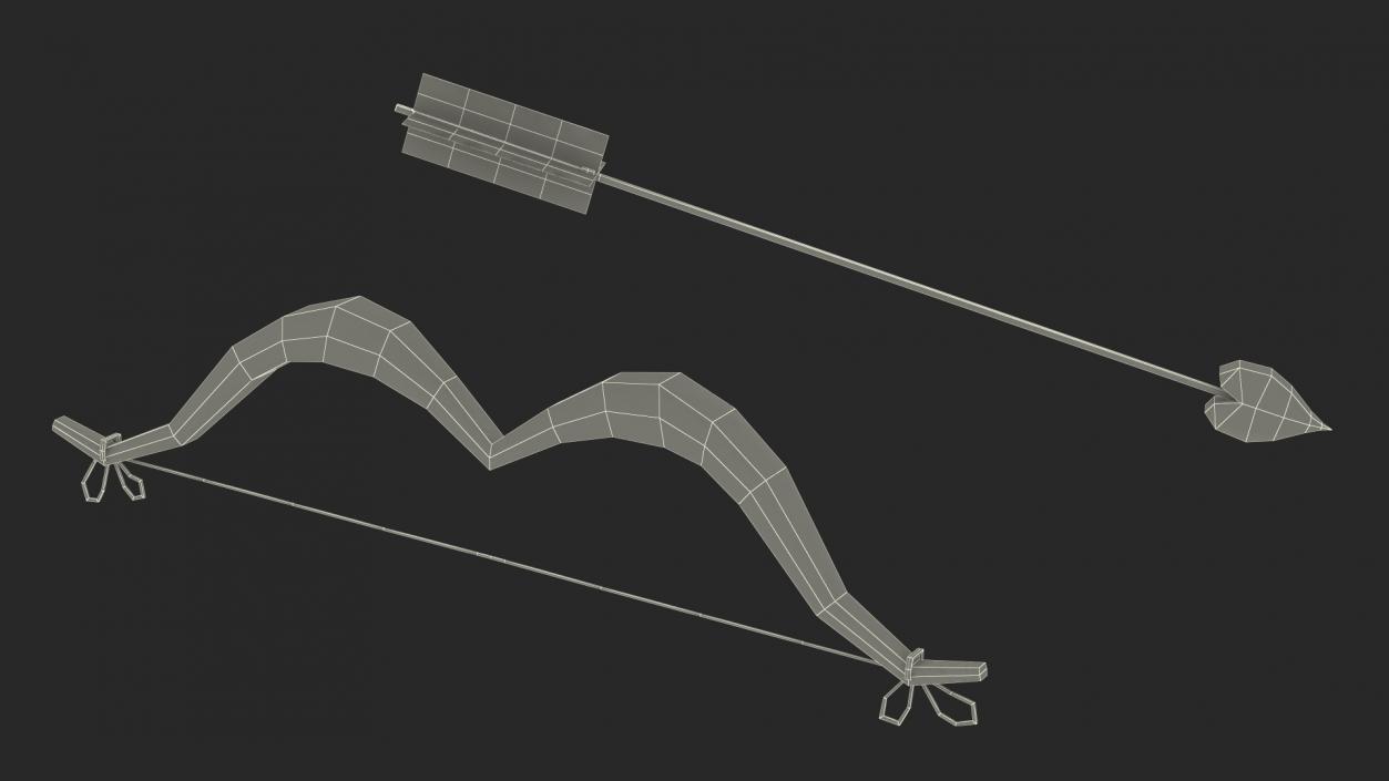 3D Bow and Arrow for Cupid model