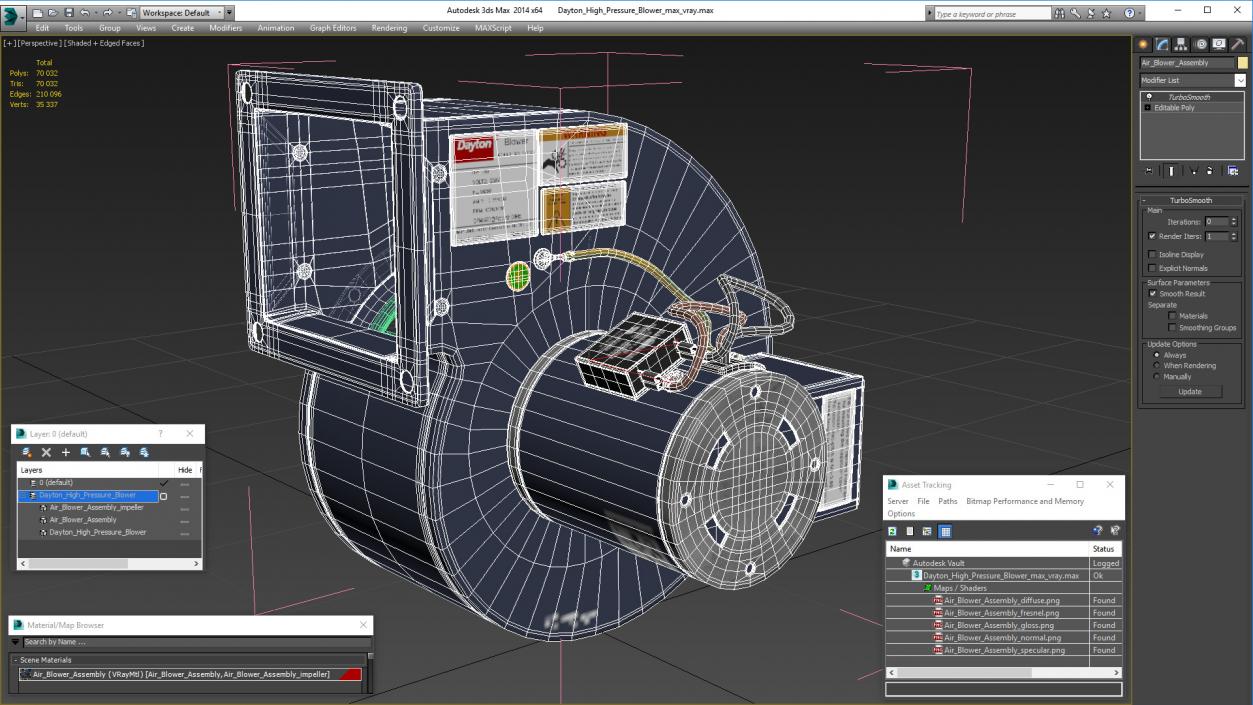 Dayton High Pressure Blower 3D