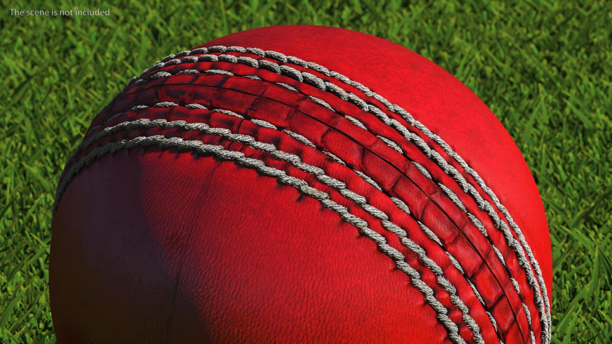 3D Realistic Cricket Ball Fur