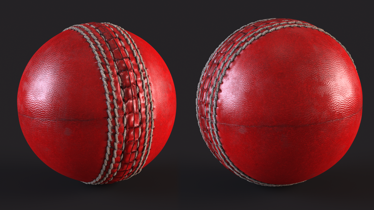 3D Realistic Cricket Ball Fur