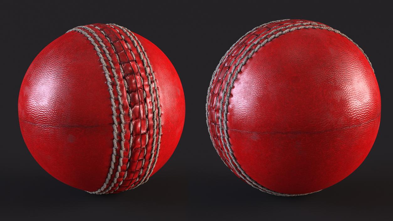 3D Realistic Cricket Ball Fur