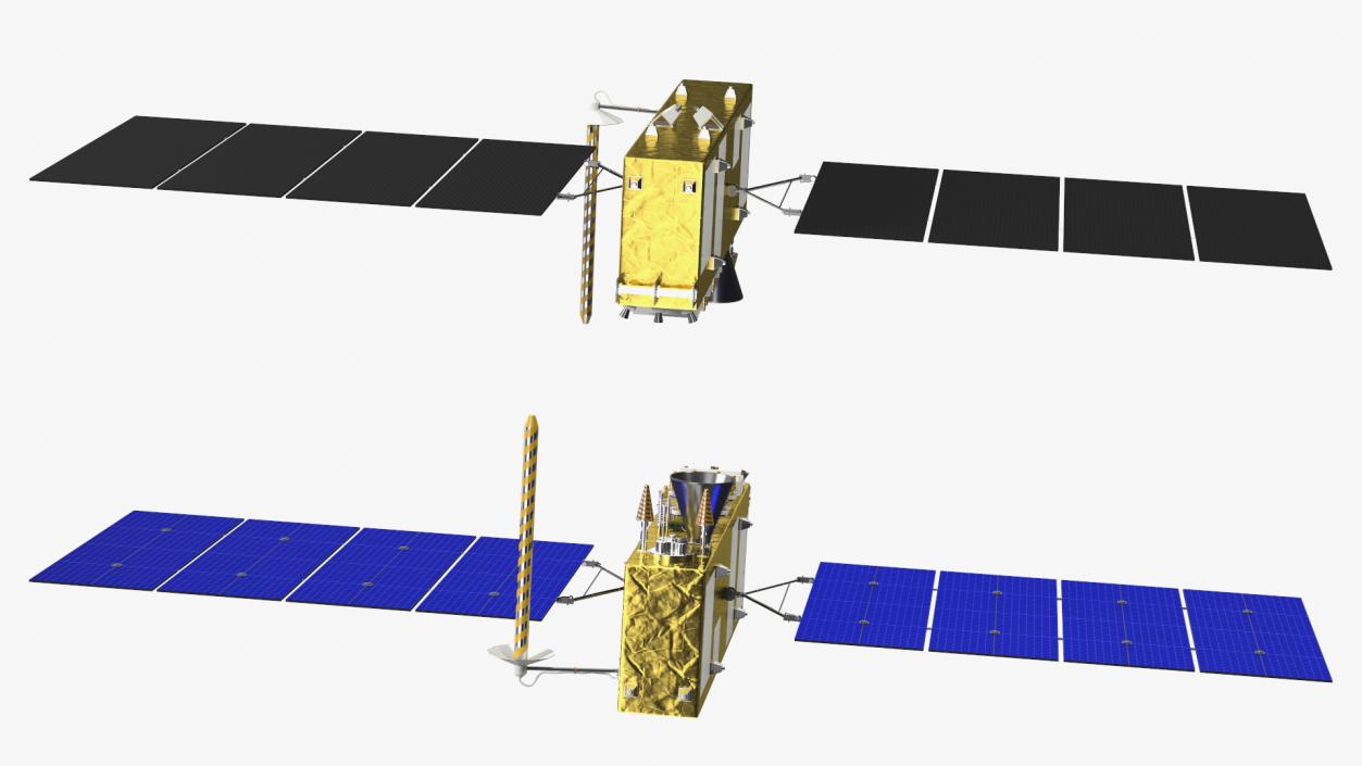 3D model Satellite GLONASS-K2