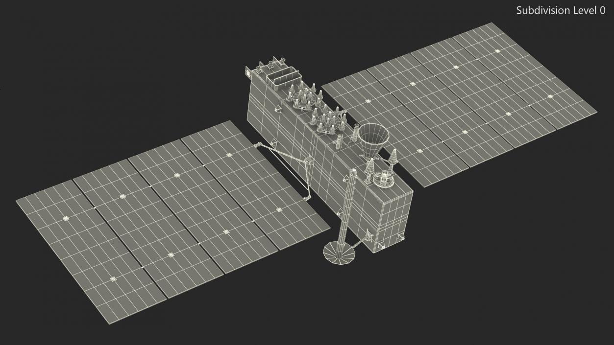 3D model Satellite GLONASS-K2