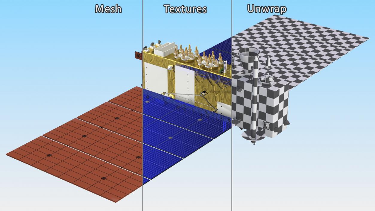 3D model Satellite GLONASS-K2