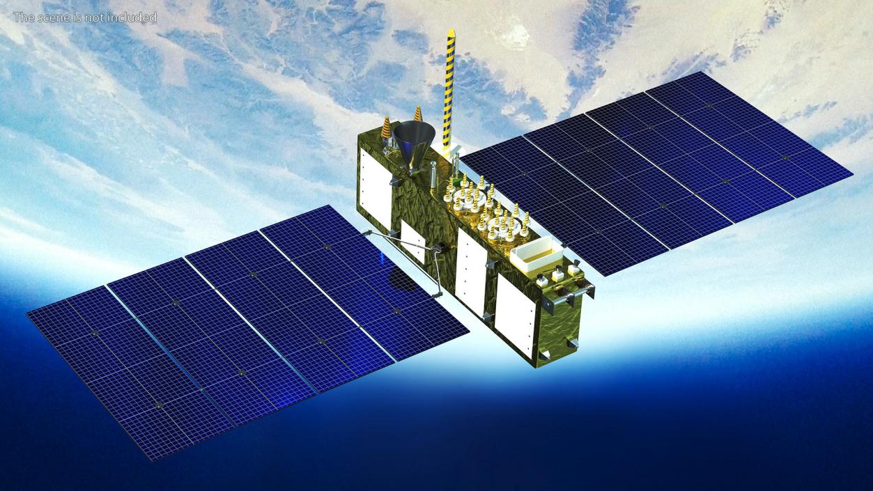 3D model Satellite GLONASS-K2