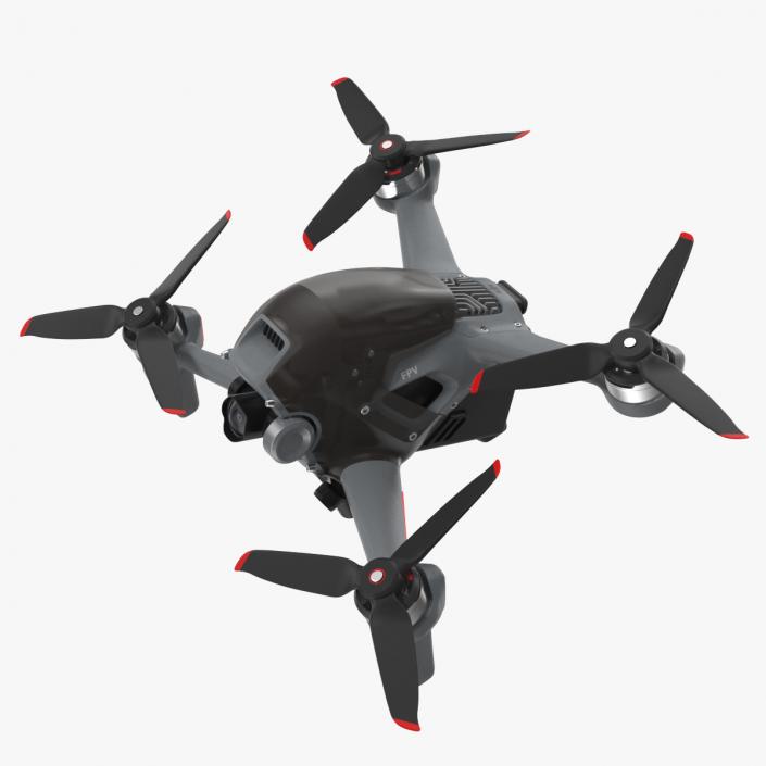 3D DJI FPV Drone model