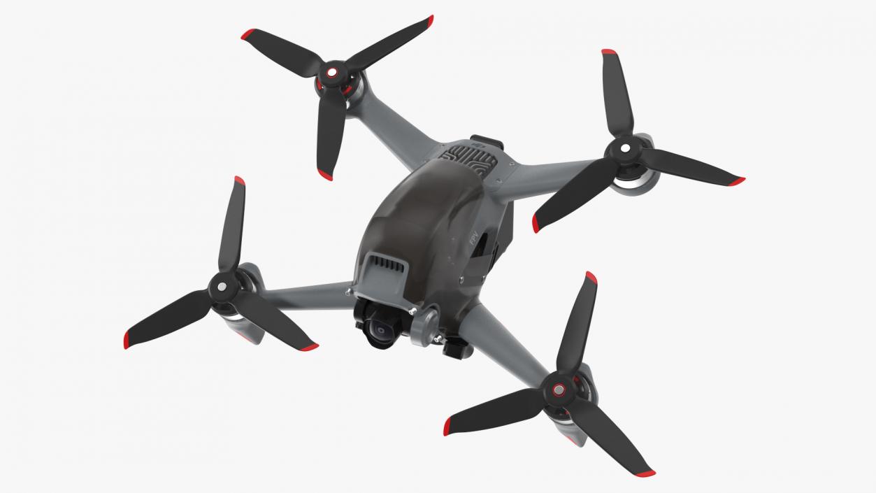 3D DJI FPV Drone model