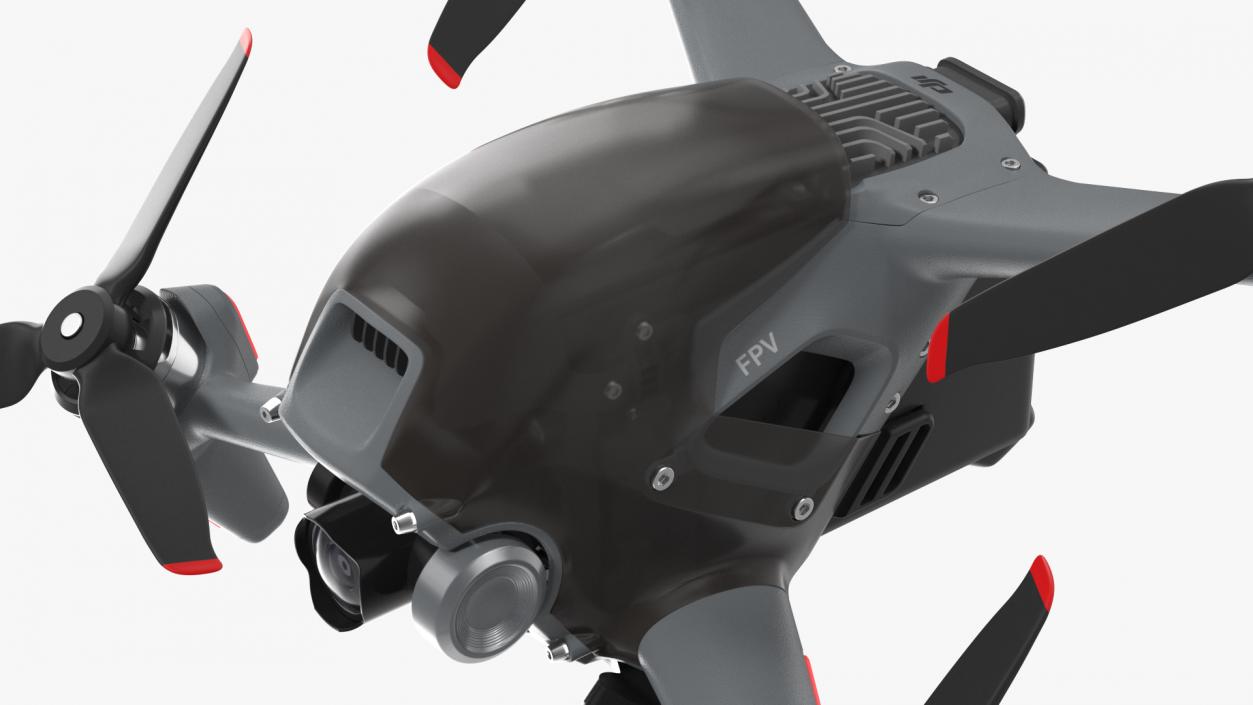 3D DJI FPV Drone model