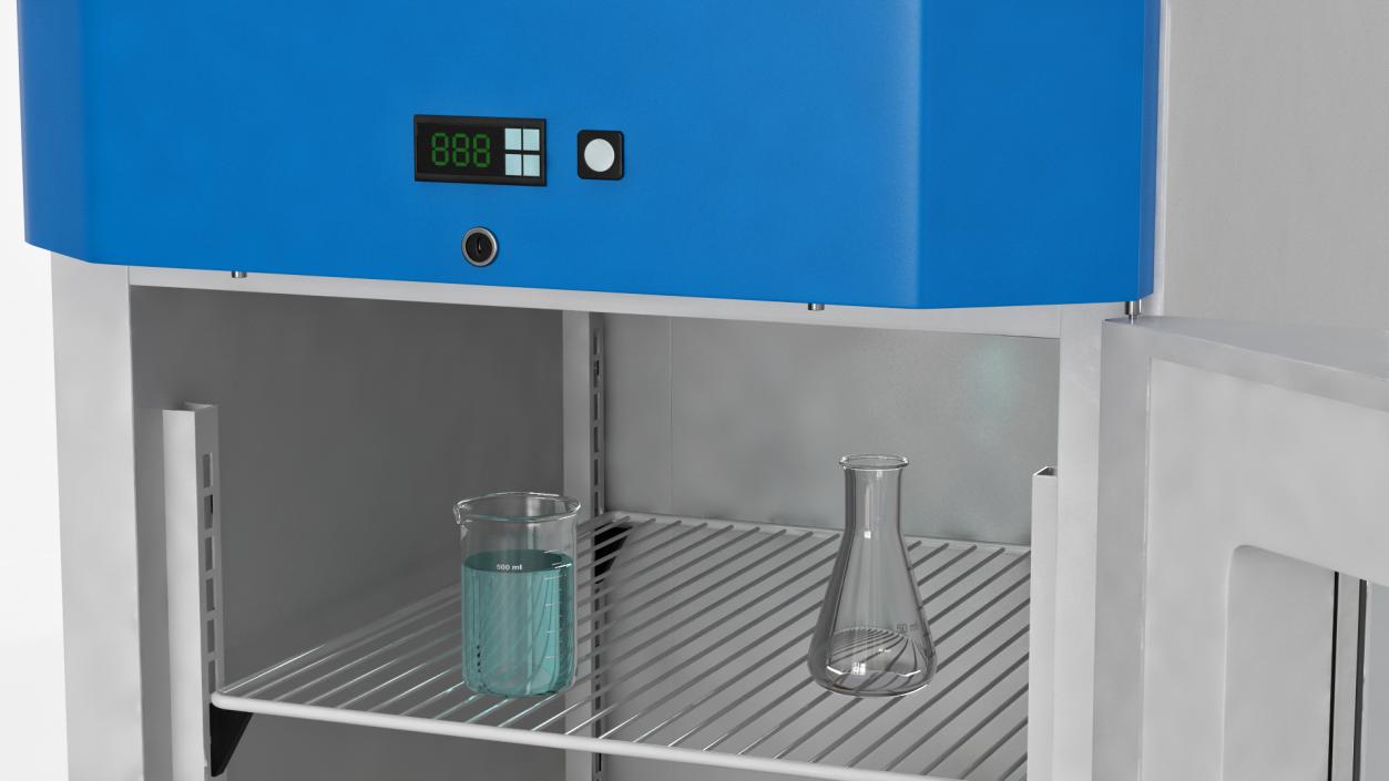 3D model Labcold Cooled Incubator 570L with Test Tubes