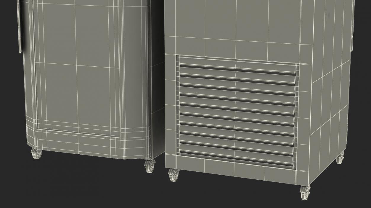 3D model Labcold Cooled Incubator 570L with Test Tubes