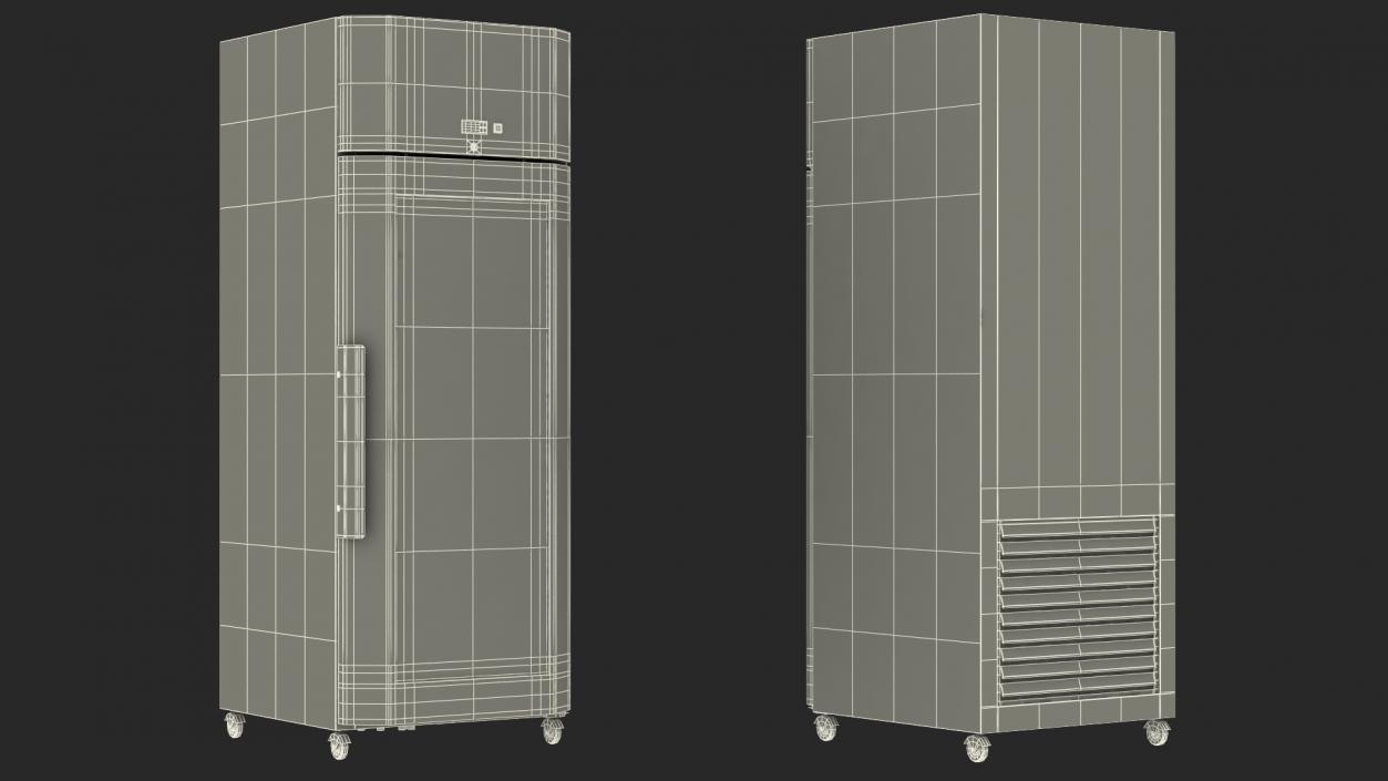 3D model Labcold Cooled Incubator 570L with Test Tubes