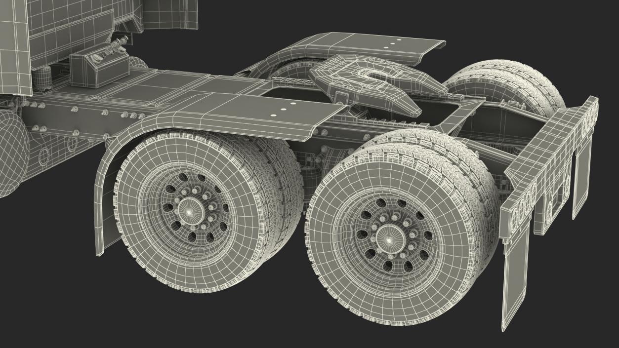 3D model Freightliner 122SD Rigged