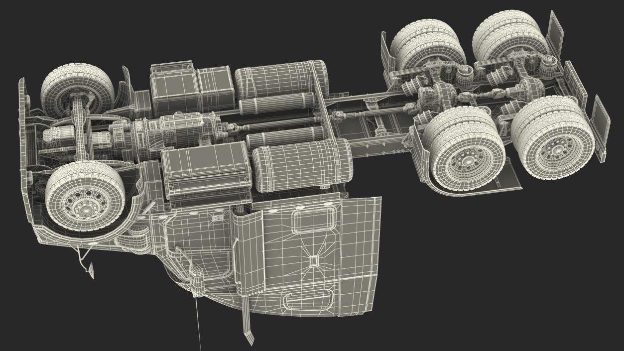 3D model Freightliner 122SD Rigged