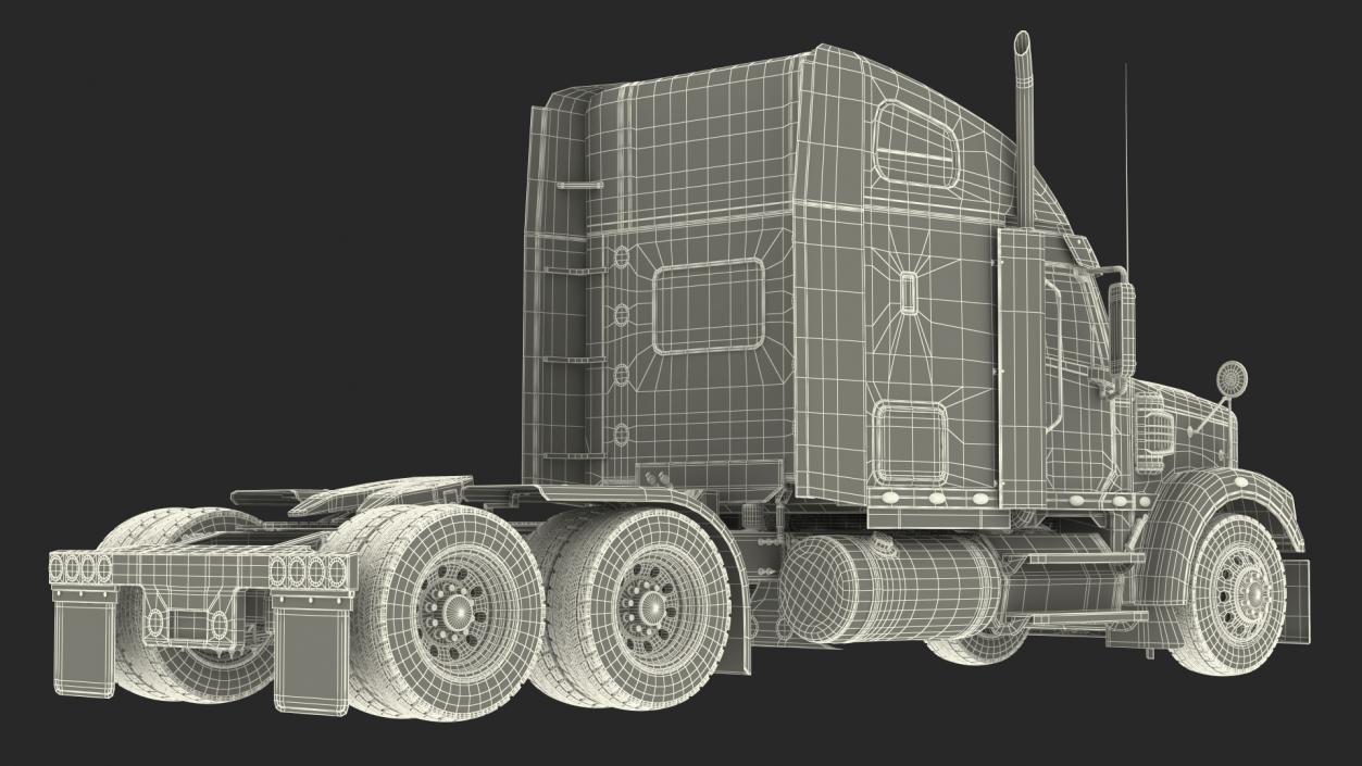 3D model Freightliner 122SD Rigged