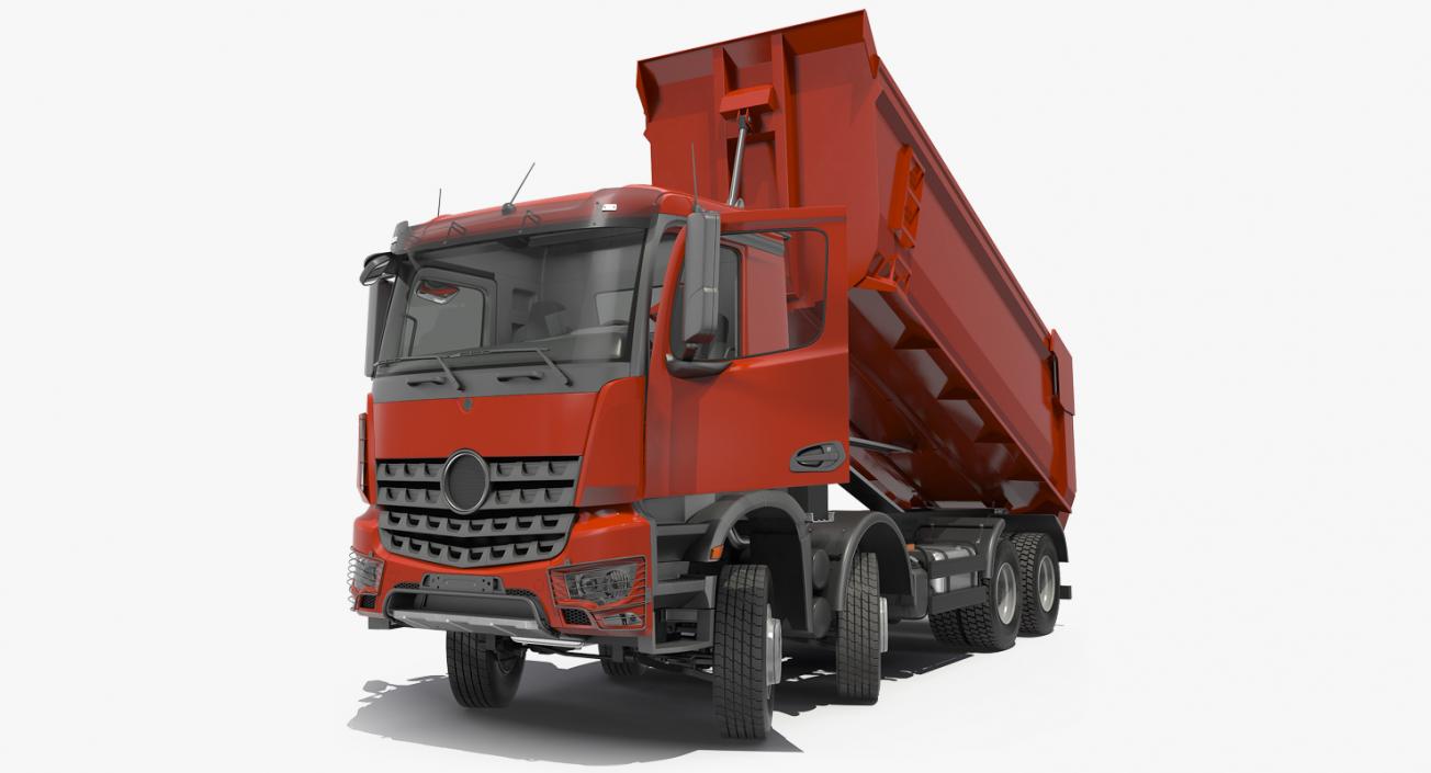 3D model Heavy Utility Dump Truck 8X8 Rigged