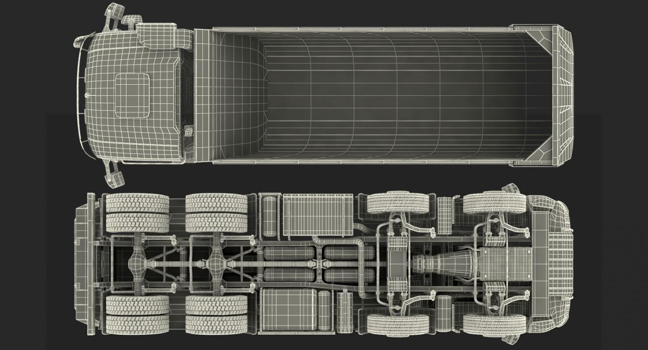 3D model Heavy Utility Dump Truck 8X8 Rigged