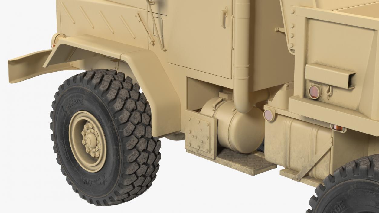 M939 Military Dump Truck Light Rigged 3D