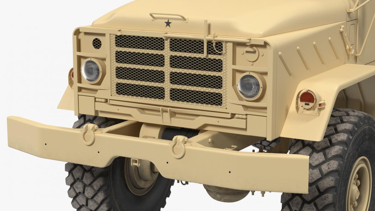 M939 Military Dump Truck Light Rigged 3D