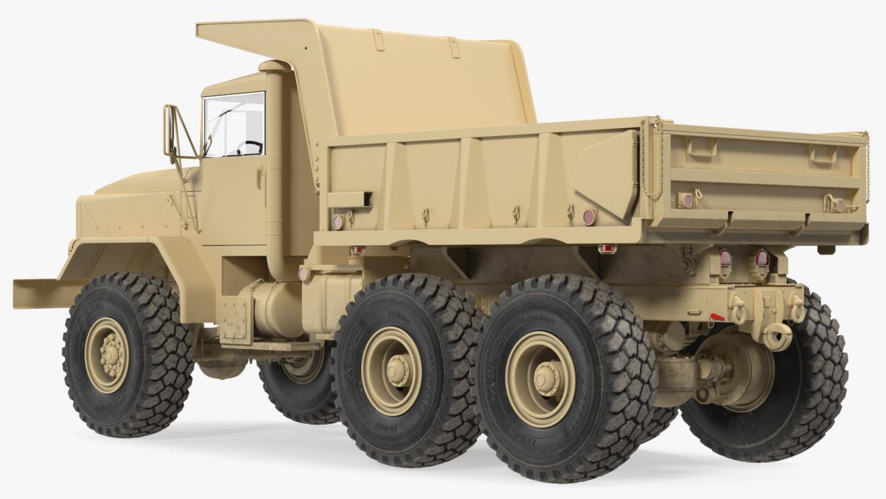 M939 Military Dump Truck Light Rigged 3D