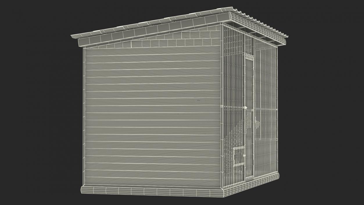 Enclosure with Dogs 3D model