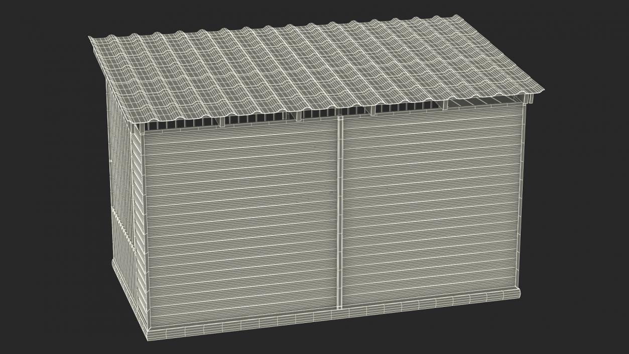 Enclosure with Dogs 3D model