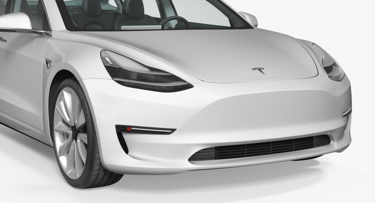 3D Tesla Model 3 model